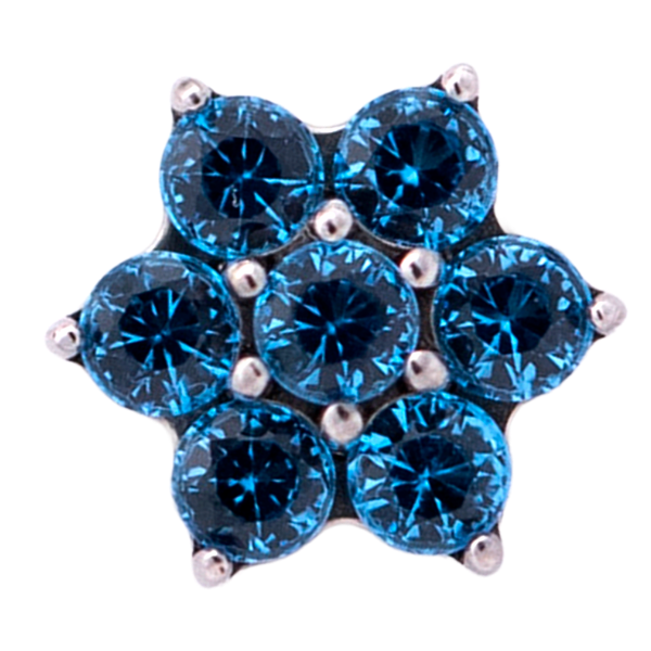 Titanium Flower Gem (6 petals)