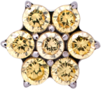 Titanium Flower Gem (6 petals)
