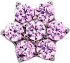 Titanium Flower Gem (6 petals)