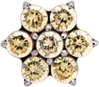Titanium Flower Gem (6 petals)