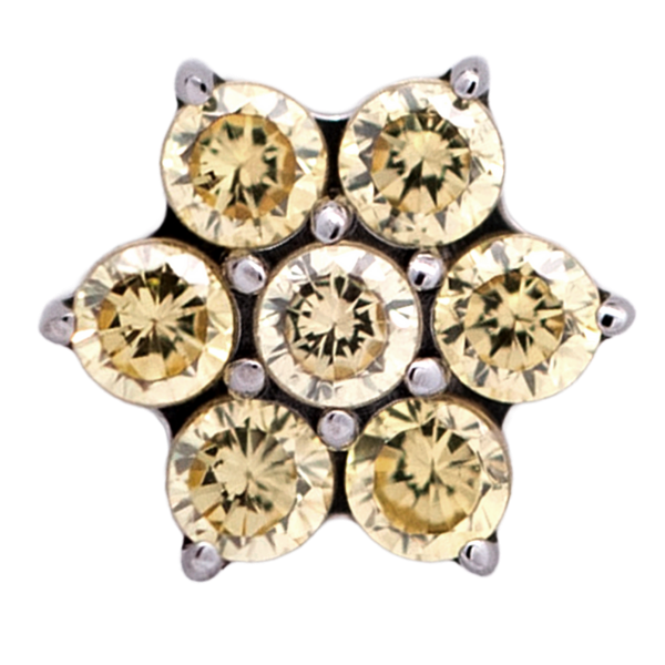 Titanium Flower Gem (6 petals)