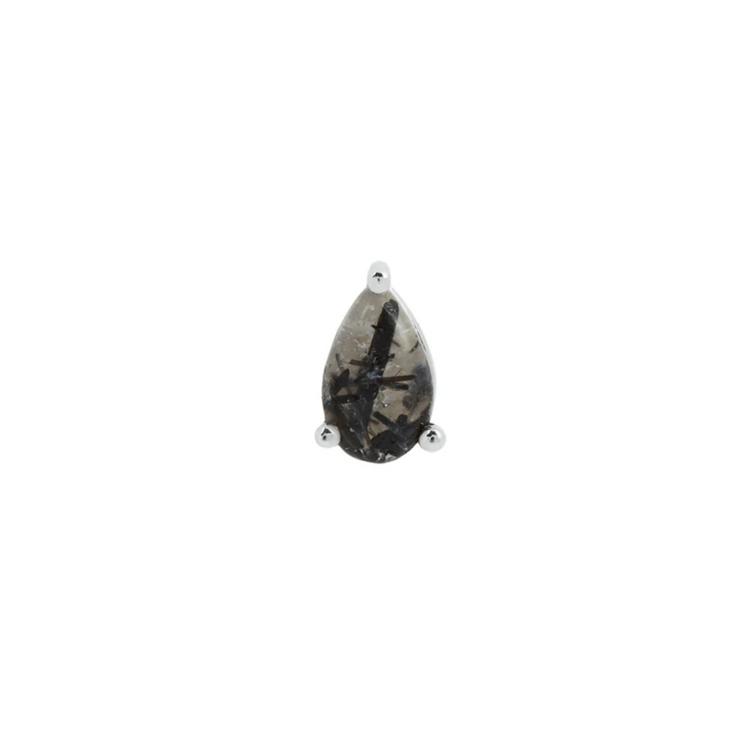 Prong Pear with Tourmalated Quartz — Buddha