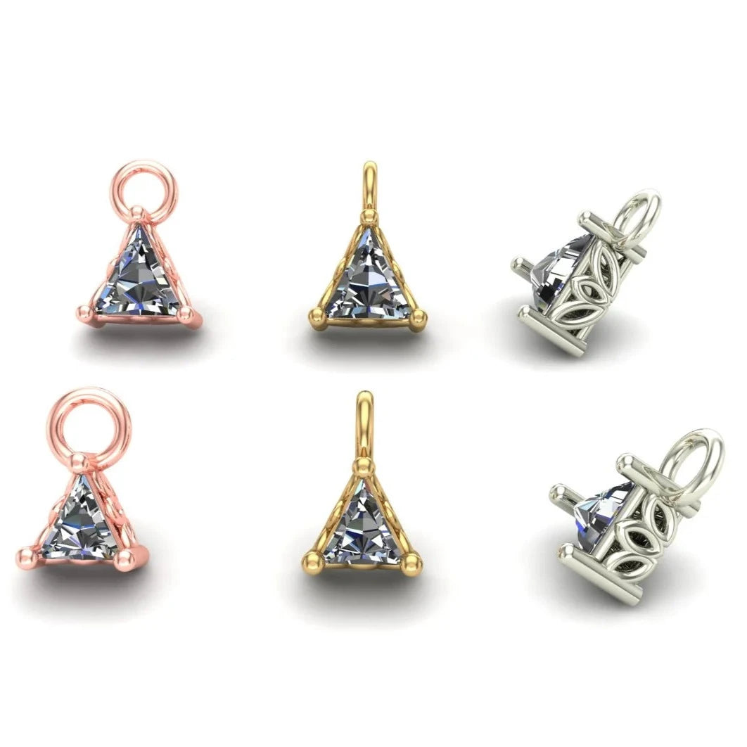 Triangle Prong Charm from Mushroom — M.US.HROOM