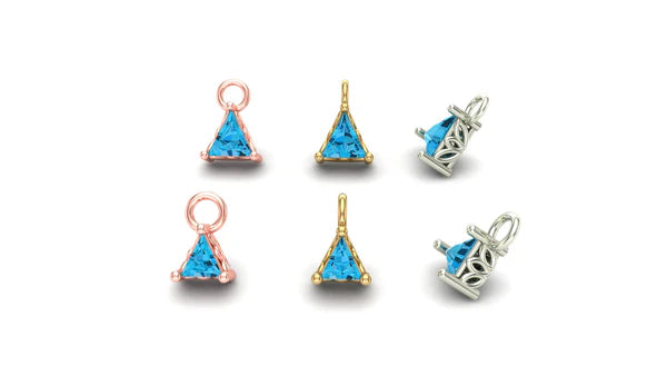Triangle Prong Charm from Mushroom — M.US.HROOM