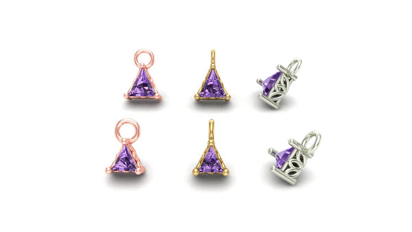 Triangle Prong Charm from Mushroom — M.US.HROOM