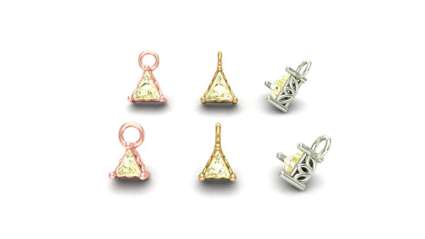 Triangle Prong Charm from Mushroom — M.US.HROOM