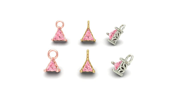 Triangle Prong Charm from Mushroom — M.US.HROOM