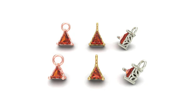 Triangle Prong Charm from Mushroom — M.US.HROOM