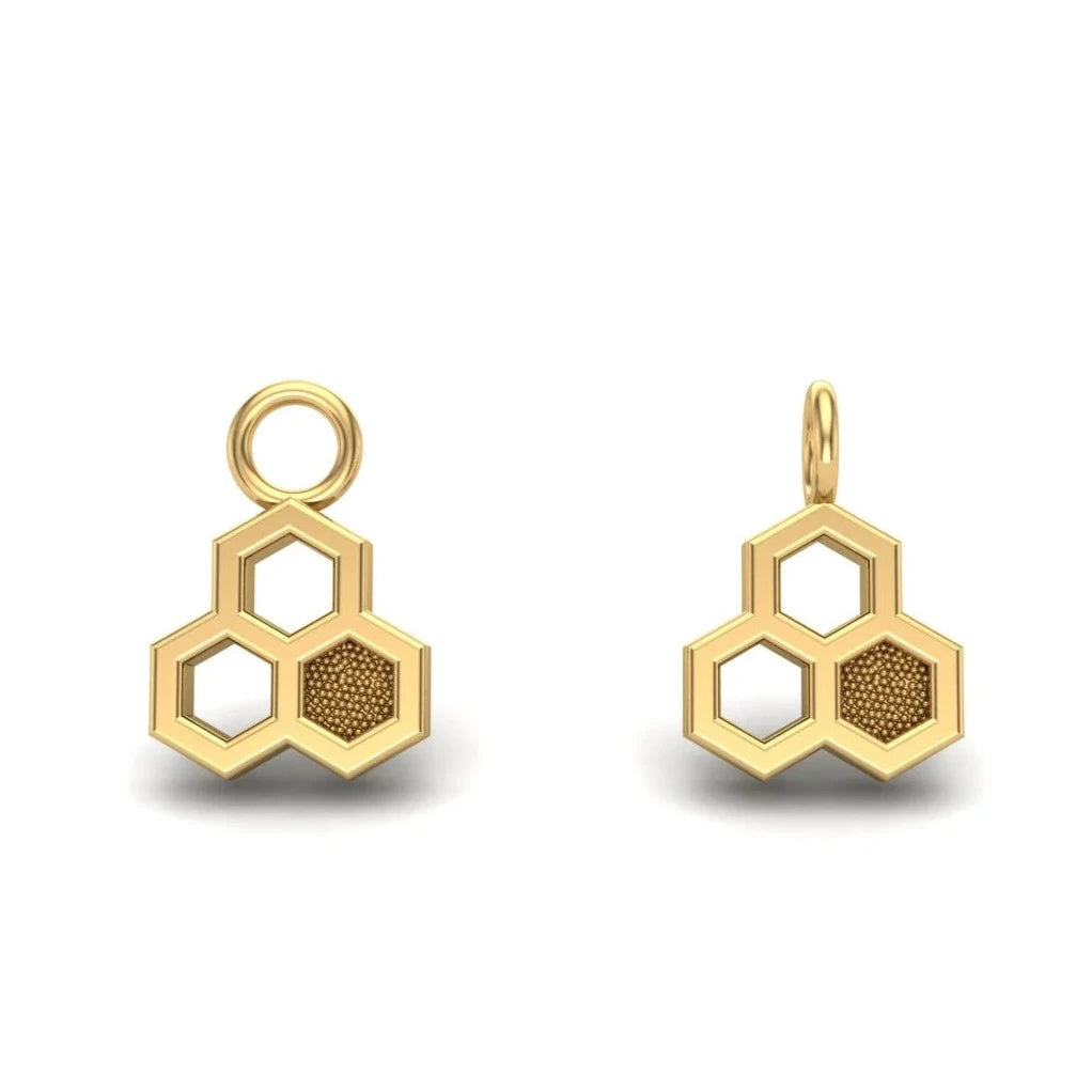 Triple Honeycomb Charm from Mushroom — M.US.HROOM
