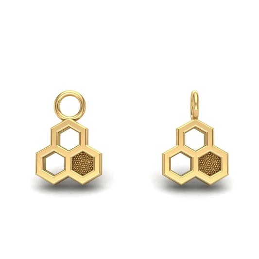 Triple Honeycomb Charm from Mushroom