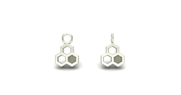 Triple Honeycomb Charm from Mushroom — M.US.HROOM