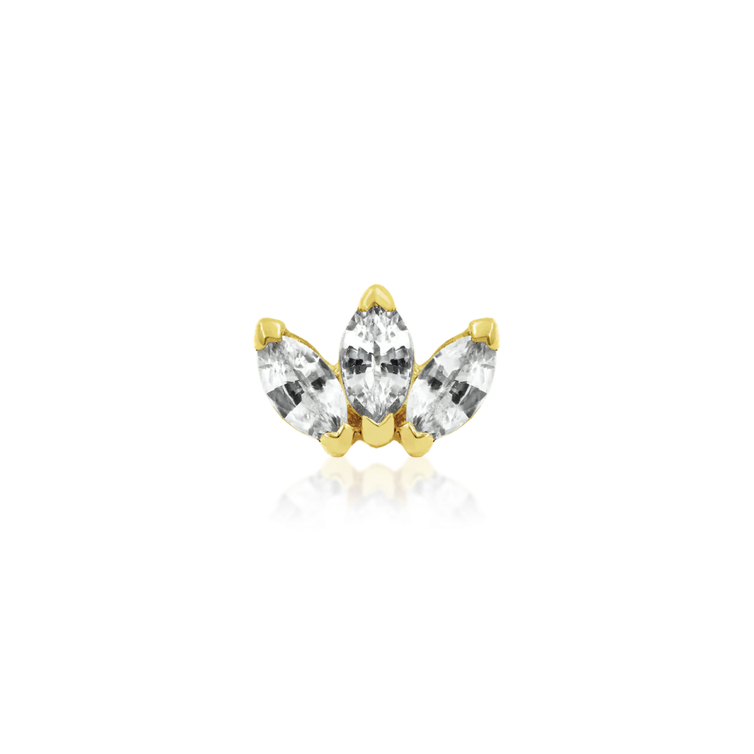 Triple Marquise CZ from Junipurr