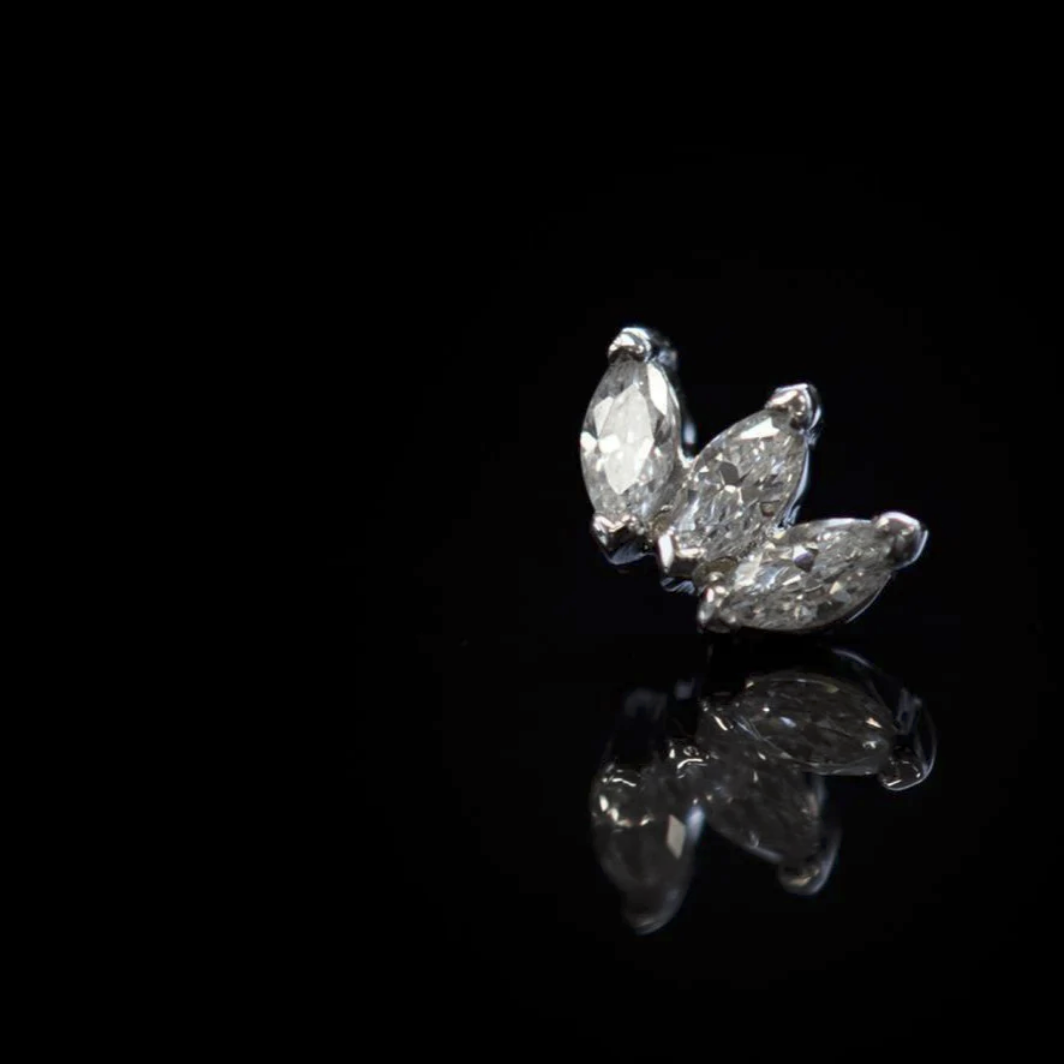 Triple Marquise CZ from Junipurr