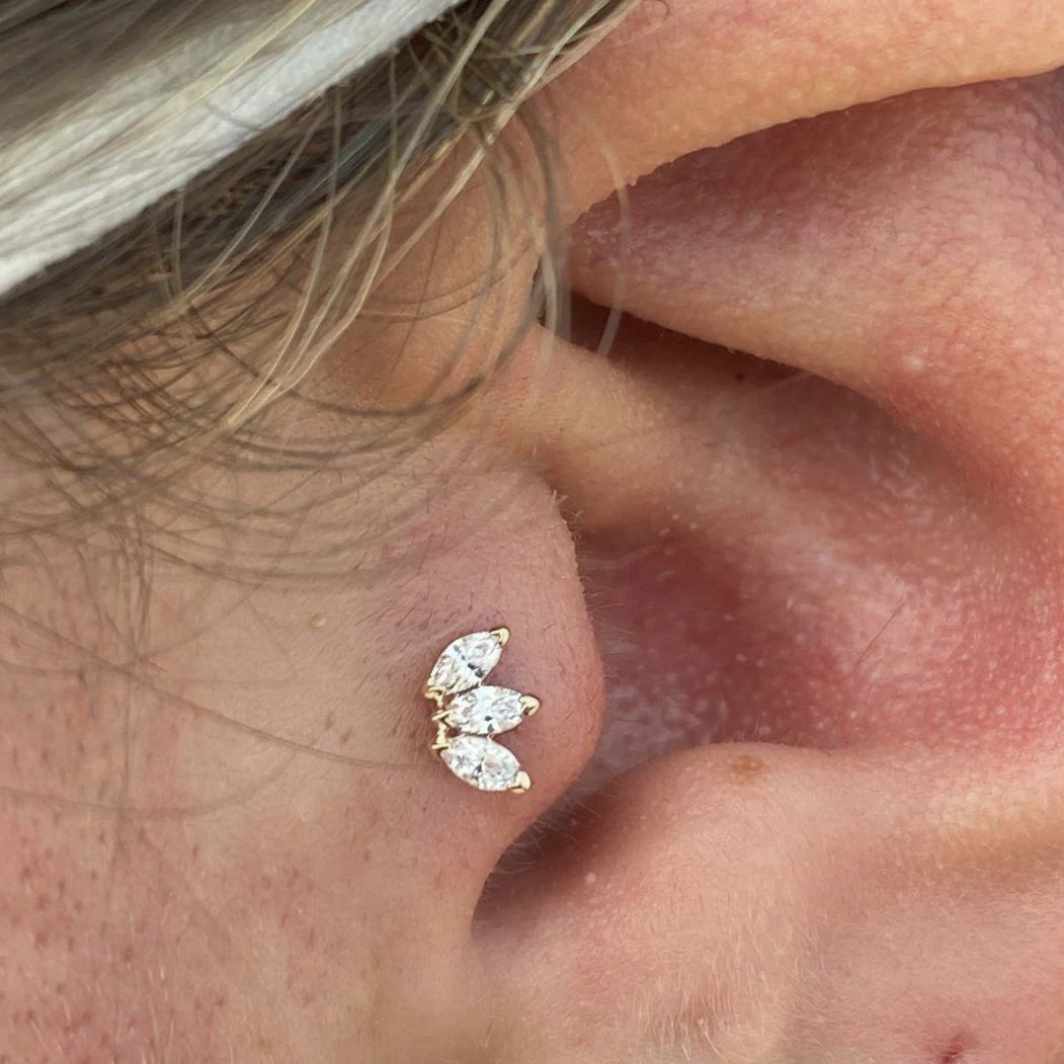 Triple Marquise CZ from Junipurr