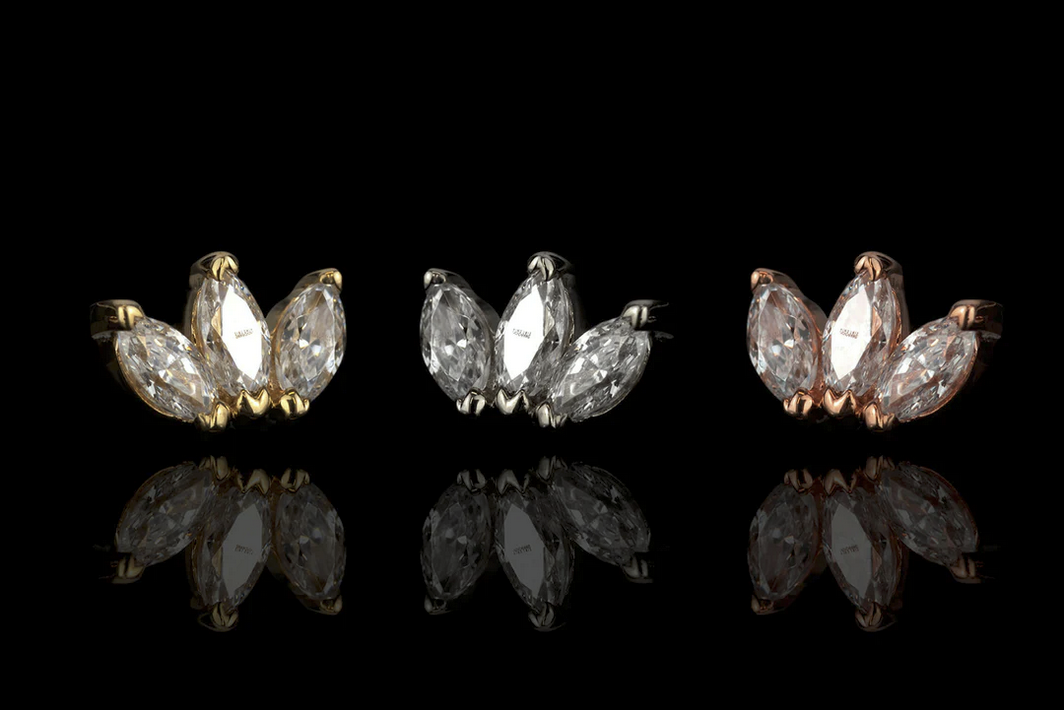 Triple Marquise CZ from Junipurr