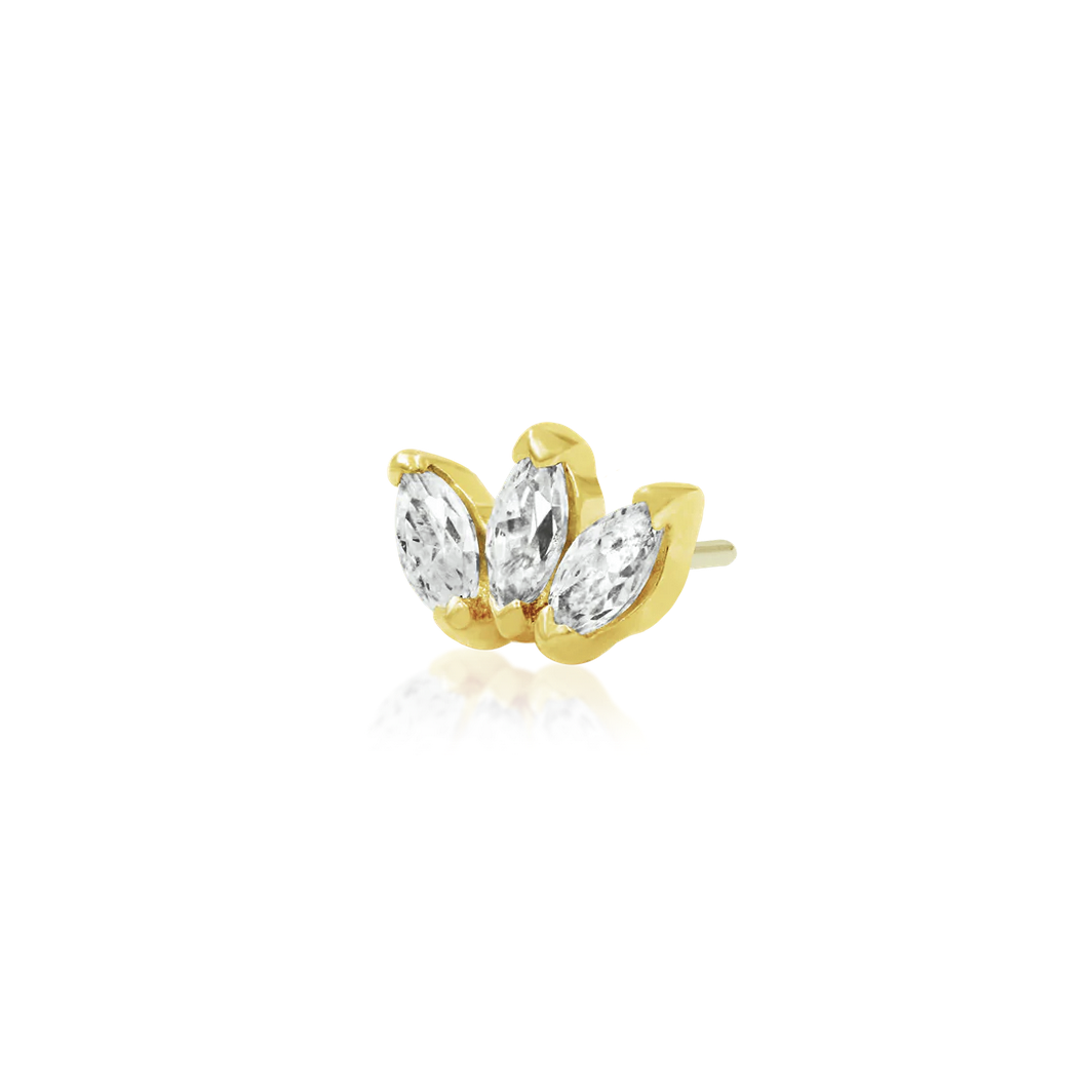 Triple Marquise CZ from Junipurr