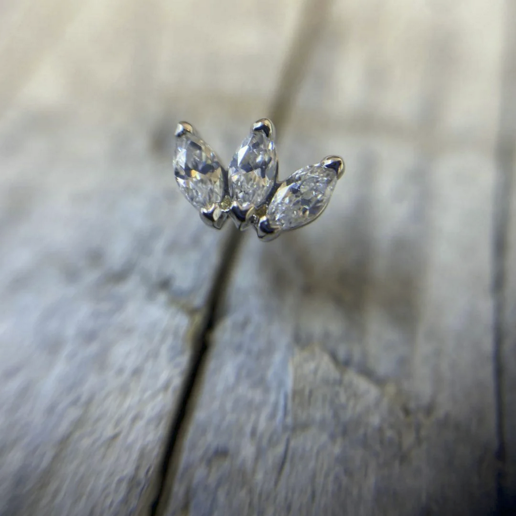 Triple Marquise CZ from Junipurr