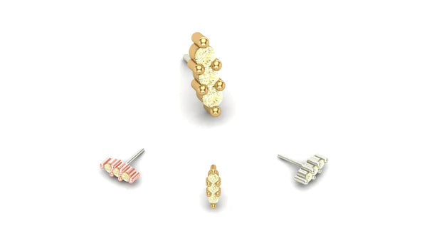 Triple Stone Prong from Mushroom — M.US.HROOM