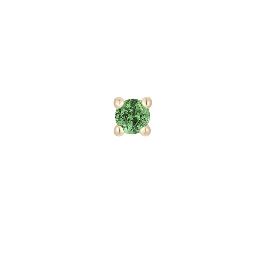 Prong Set Gem with Tsavorite — Buddha