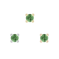 Prong Set Gem with Tsavorite — Buddha