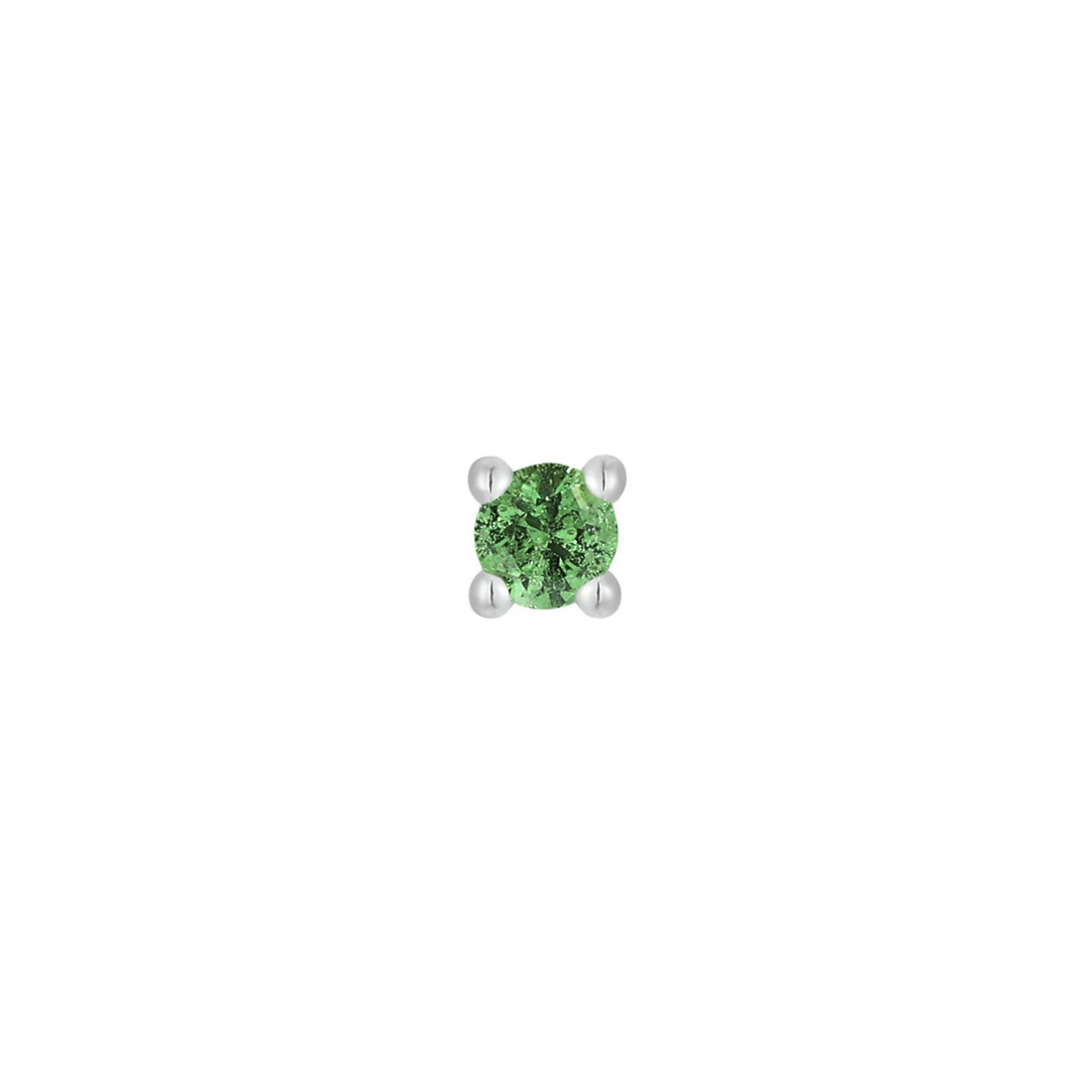 Prong Set Gem with Tsavorite — Buddha