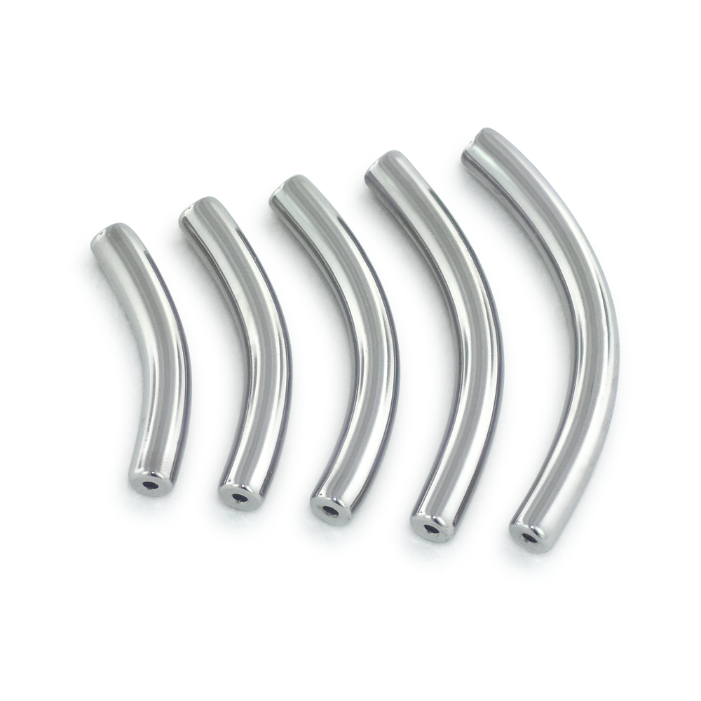 Threadless Titanium Curved Barbells w/out fixed beads
