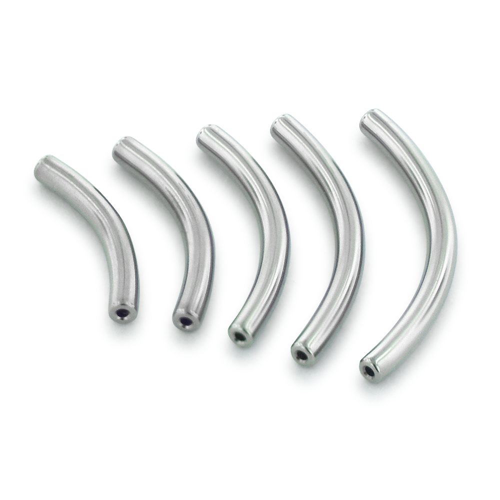 Threadless Titanium Curved Barbells w/out fixed beads