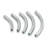 Threadless Titanium Curved Barbells w/out fixed beads