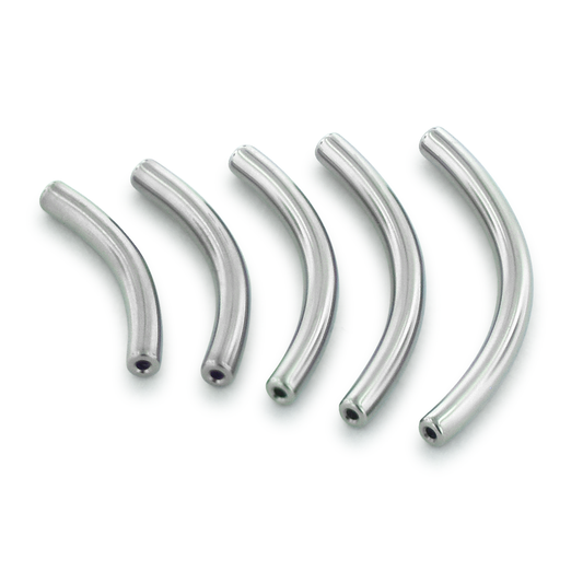 Threadless Titanium Curved Barbells w/out fixed beads