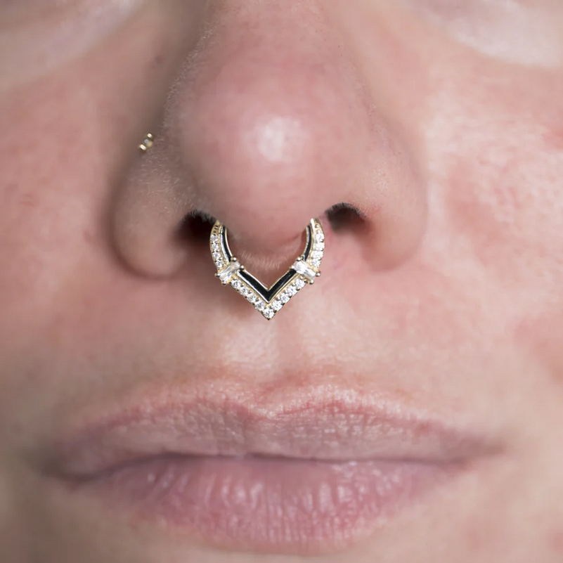 Uprise Clicker with Enamel and CZ From Buddha