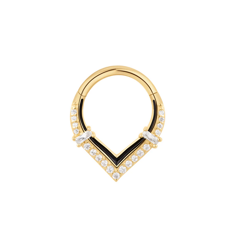 Uprise Clicker with Enamel and CZ From Buddha