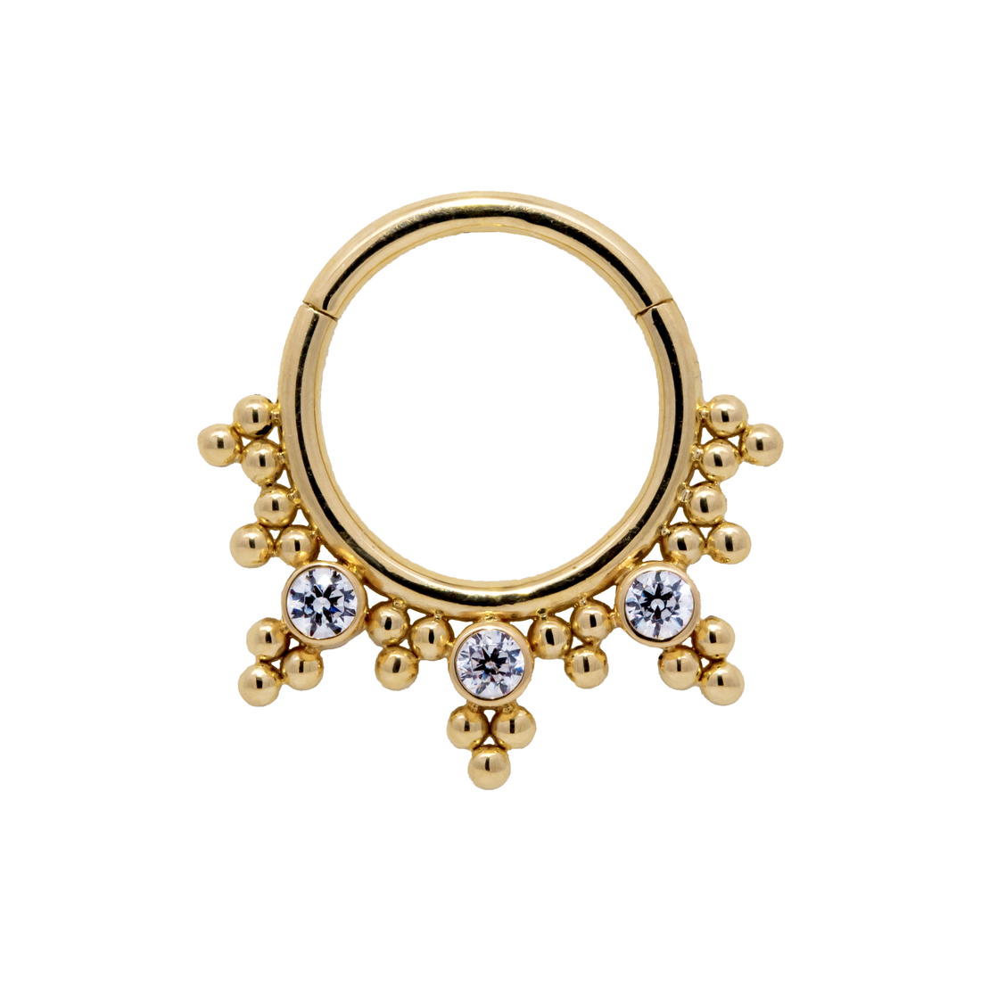"Vanita" Hinged Ring With Diamond