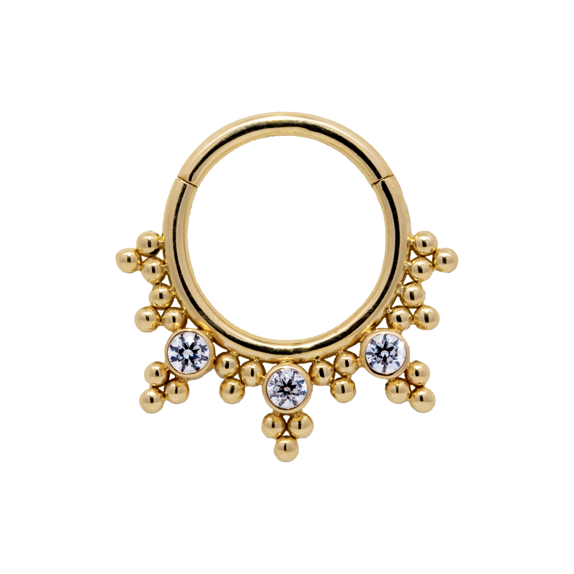 "Vanita" Hinged Ring With Diamond
