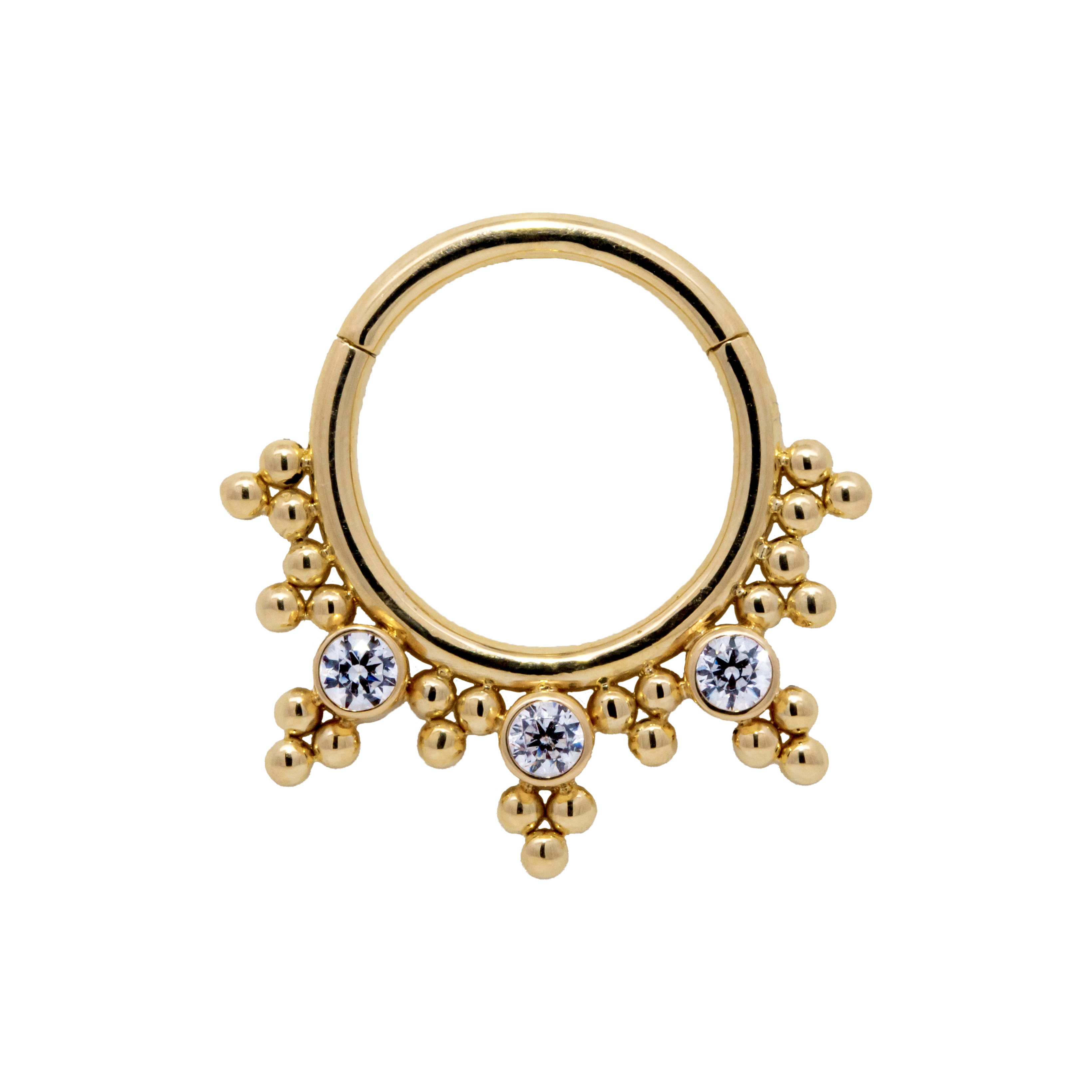 "Vanita" Hinged Ring With Diamond