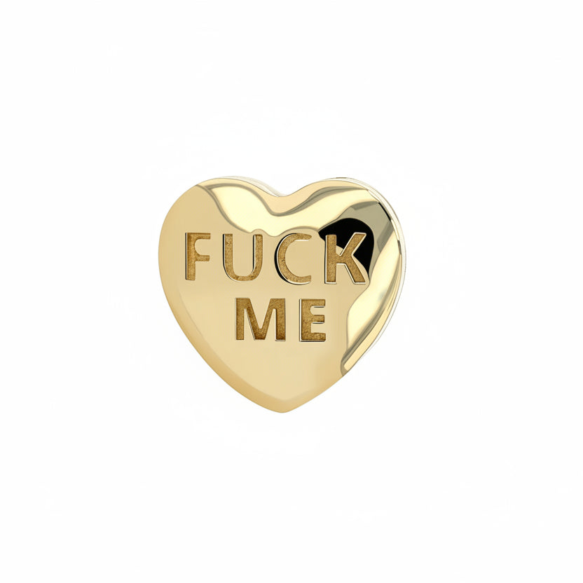 Gold Valentine Heart Fuck Me End from Anatometal