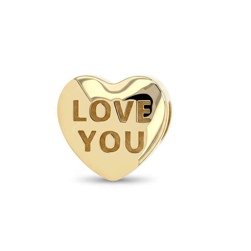 Gold Valentine Heart LoveYou End — Anatometal