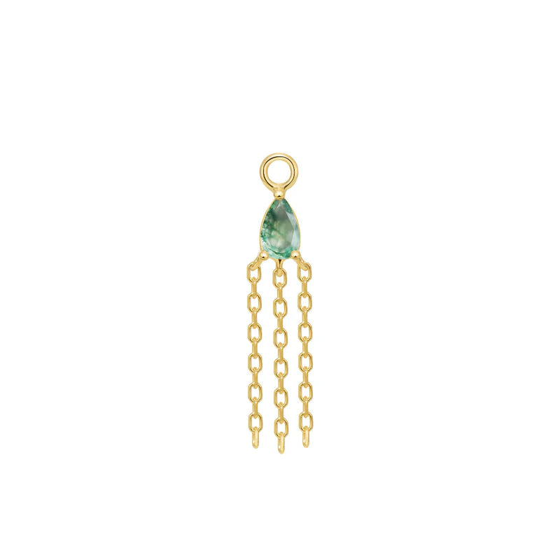 Veronika Mini Charm Colored Gemstone — Modern Mood
