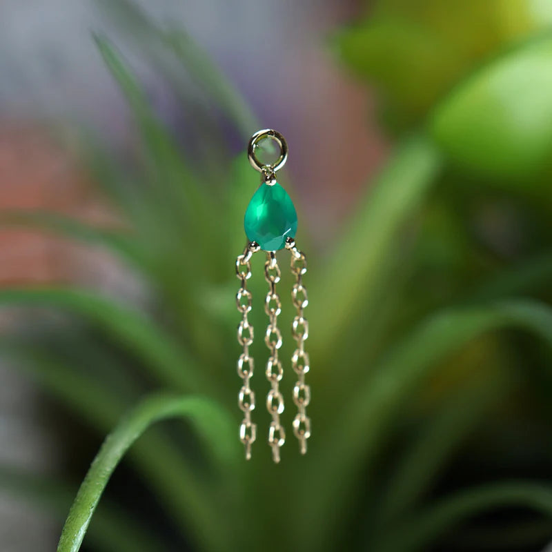 Veronika Mini Charm Colored Gemstone — Modern Mood