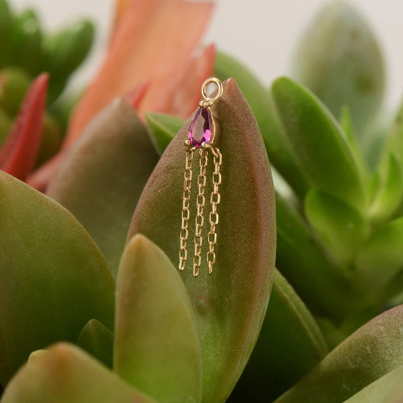 Veronika Mini Charm Colored Gemstone — Modern Mood
