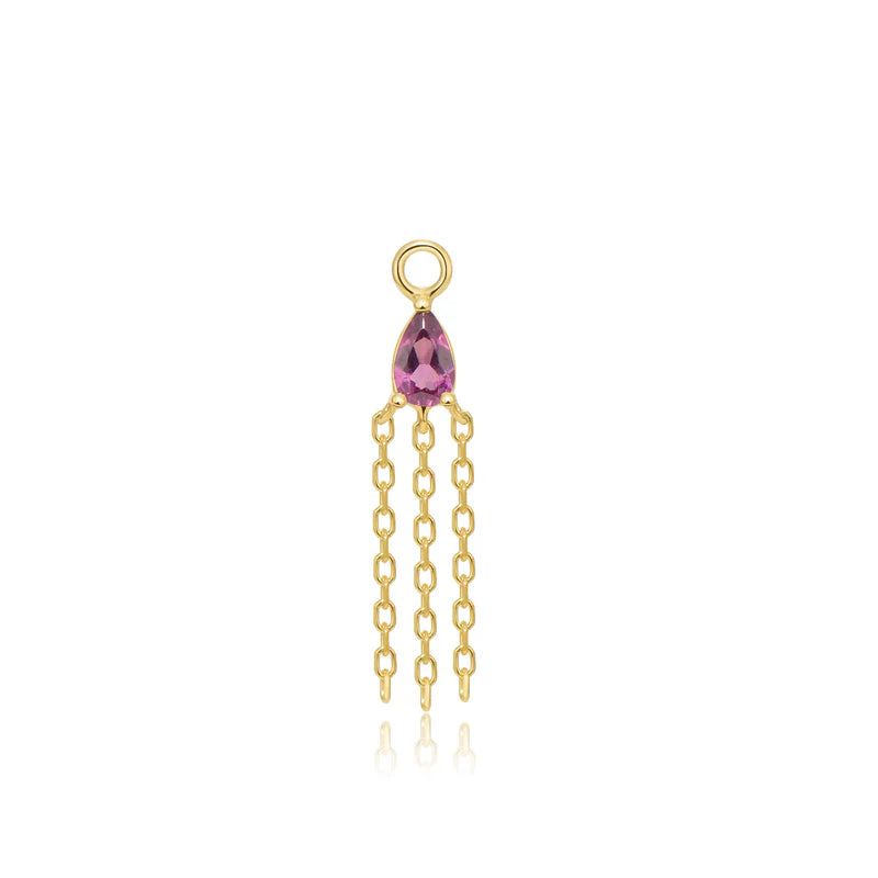 Veronika Mini Charm Colored Gemstone — Modern Mood