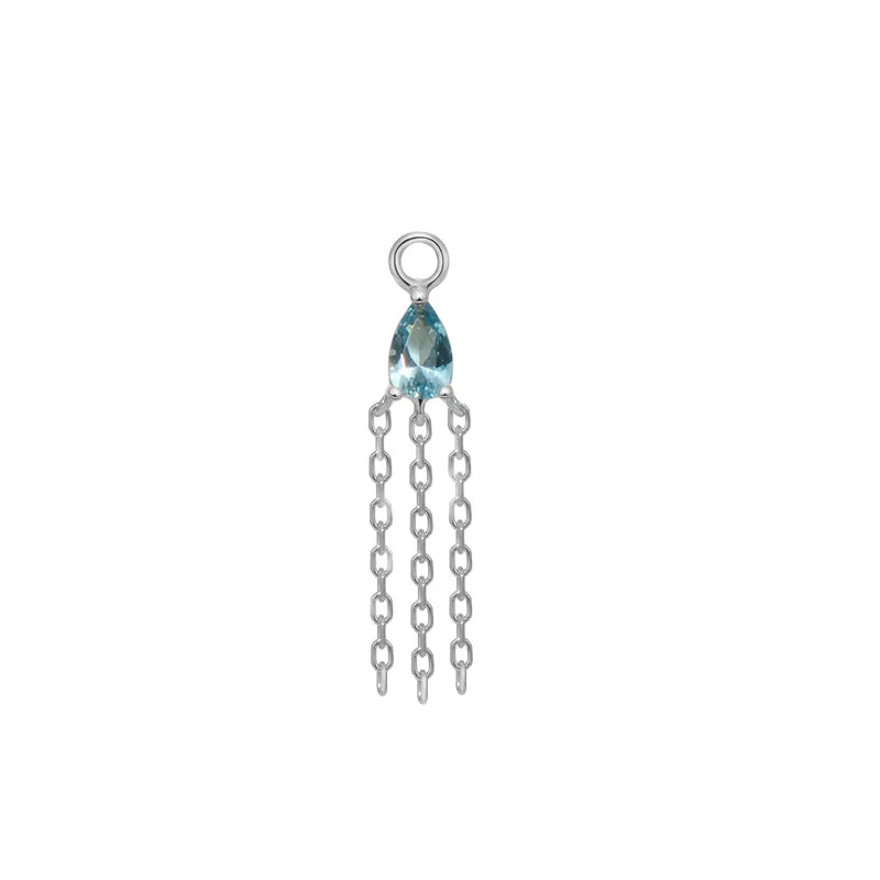 Veronika Mini Charm Colored Gemstone — Modern Mood