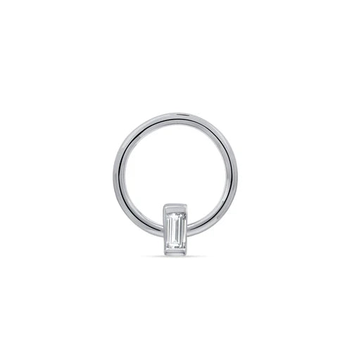 Vertical Fixed Baguette Seamless Ring — Norvoch