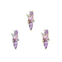 Visionary with Amethyst, Pink Sapphire and White Topaz — Buddha