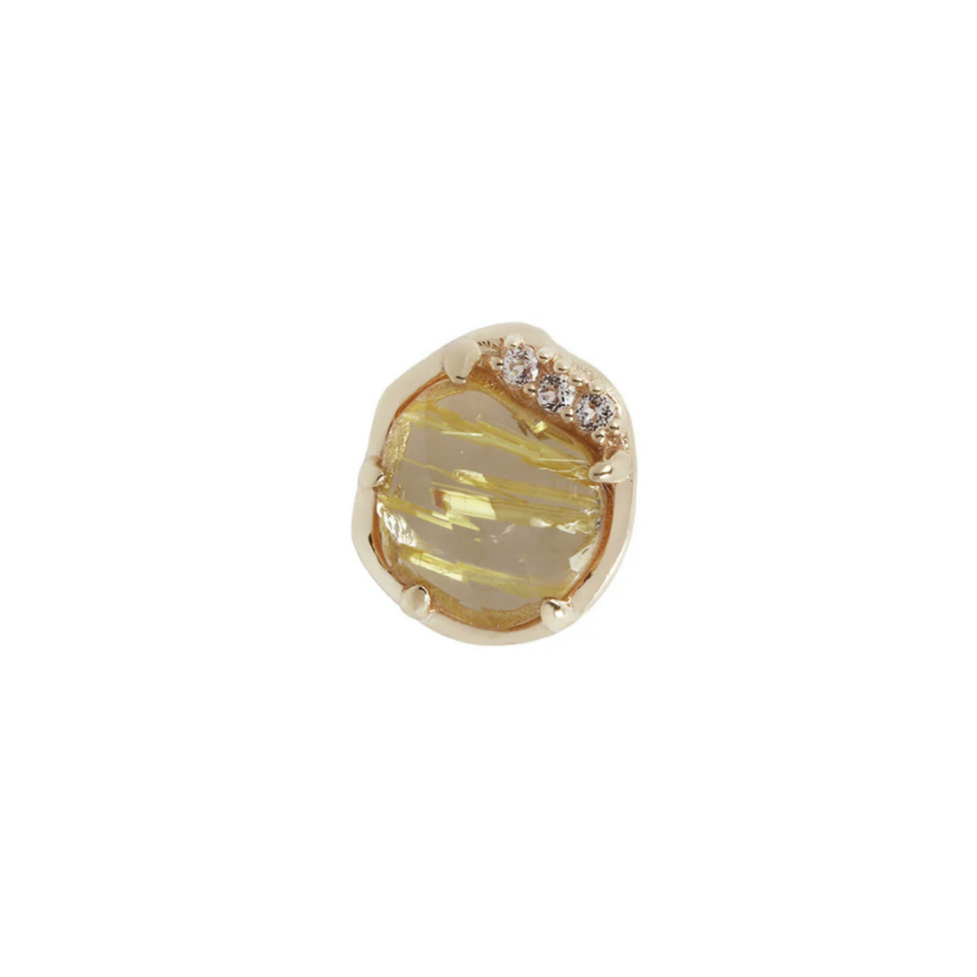 Vision with Rutilated Quartz and White Topaz — Buddha
