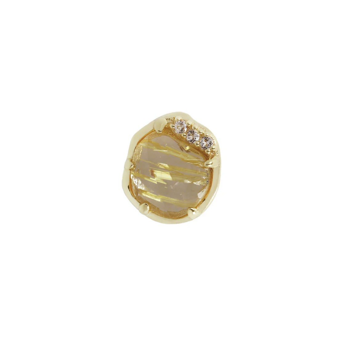 Vision with Rutilated Quartz and White Topaz — Buddha