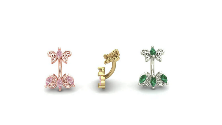 Vivian X Floaty Curved Barbell From Mushroom — M.US.HROOM
