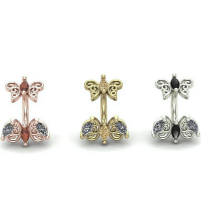 Vivian X Floaty Curved Barbell From Mushroom — M.US.HROOM