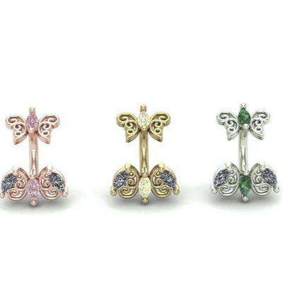 Vivian X Floaty Curved Barbell From Mushroom — M.US.HROOM