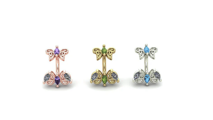 Vivian X Floaty Curved Barbell From Mushroom — M.US.HROOM