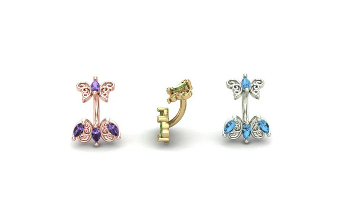 Vivian X Floaty Curved Barbell From Mushroom — M.US.HROOM